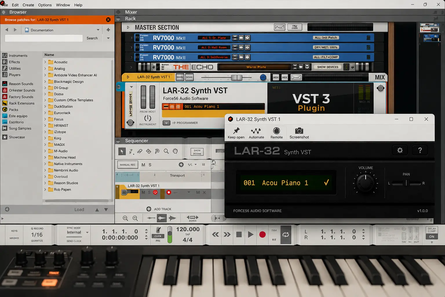 Roland MT-32 sounds used inside a modern DAW music production workflow