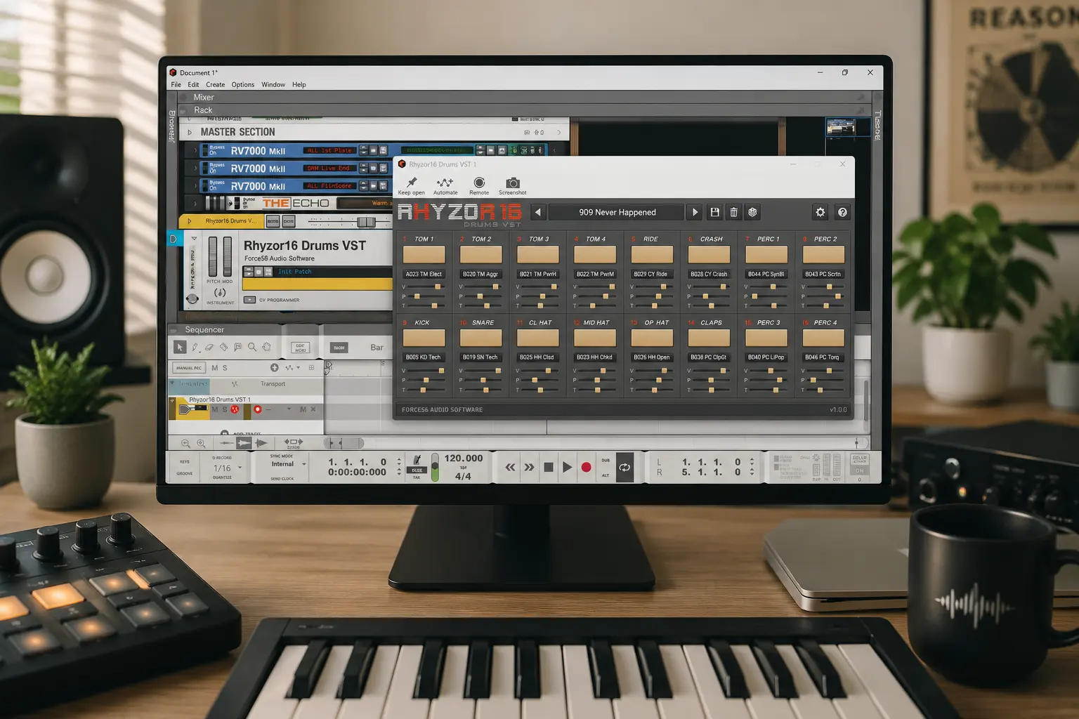 Alesis HR-16 VST and Rhyzor16 drum machine plugin
